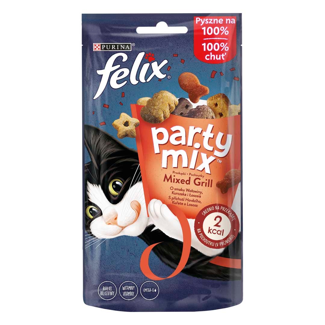 FELIX Party Mix Mixed Grill macska jutalomfalat Purina